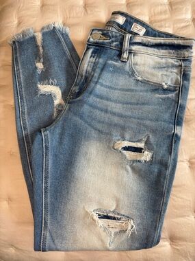 KanCan Mid-Rise Ankle Skinny Jeans